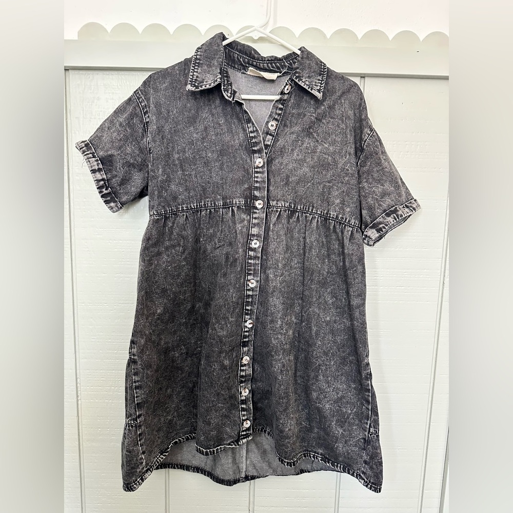 Savanna Jane Charcoal Denim Dress